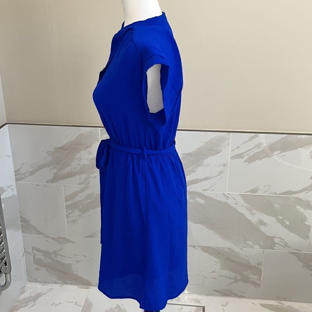Monteau Dress Juniors Small Cobalt Blue Fit Flare Elastic Waist. Size S - Picture 3 of 7